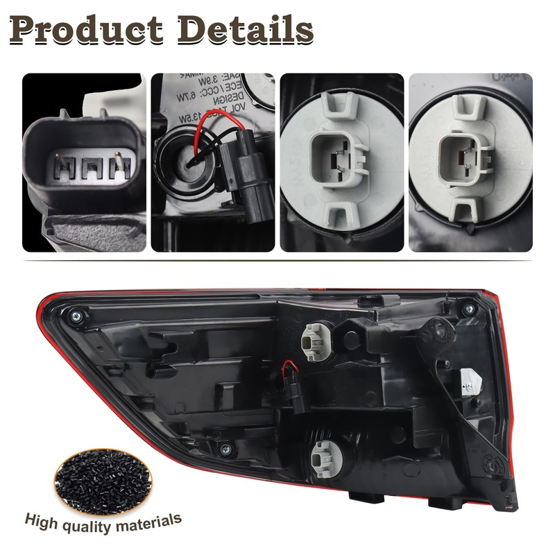KAMDKI RH LED Tail light Assembly Fit for 2014 2015