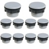 Heyous 10PCS 22mm Grey Plastic Push Button Switch Hole Panel