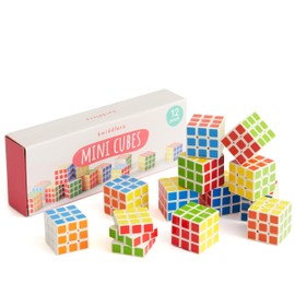 THE TWIDDLERS 36 Mini Magic Cubes 80s Party Giveaway Party Bags for Children, 3 cm - Children's Birthday Gift, 90s Retro Decoration, Gifts, Patience Games