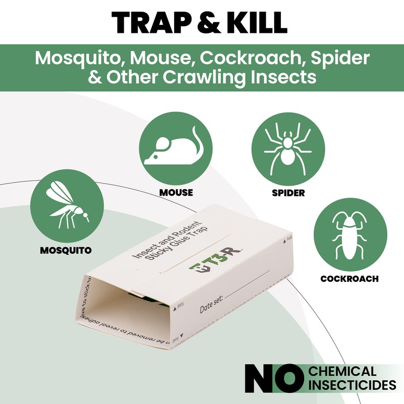 T3-R ​​Sticky Traps for Mice and Insect Glue Boards -