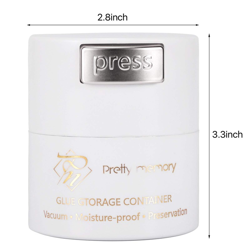 "N/A" Pretty memory Glue Storage Container Eyelash Extensions Sealed Lash