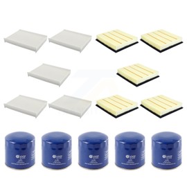 PUR 5x Air + 5x Cabin + 5x Engine Oil Filter (15 Total) Kit Replacement For Ford F-350 Super Duty F-250 F-450 F-550 KFM-102759