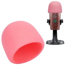 Blue Yeti Nano Mic Pop Filter - Microphone Cover Compatible with Blue Yeti Nano Microphone, Soundproofing Noise Reduction, Improving Sound Quality, Pop Filter for Blue Yeti Nano Mic by SUNMON（Pink）