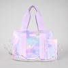 Beach Tote With Phone Pouch:_Emerald Blue Soap Bubble™