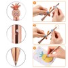 YOUDALIS 4 Pieces Pineapple Ballpoint Pen, Metal Ballpoint Pen with