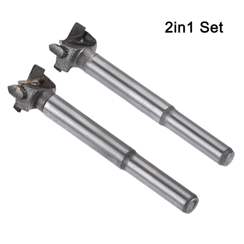 Boxonly 2Pcs Woodworking Hole Opener Drill Bit 17mm+18mm Forstner Drill