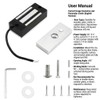 QWORK Electric Magnetic Lock, 60kg 130LBs Holding Force Electric Magnetic