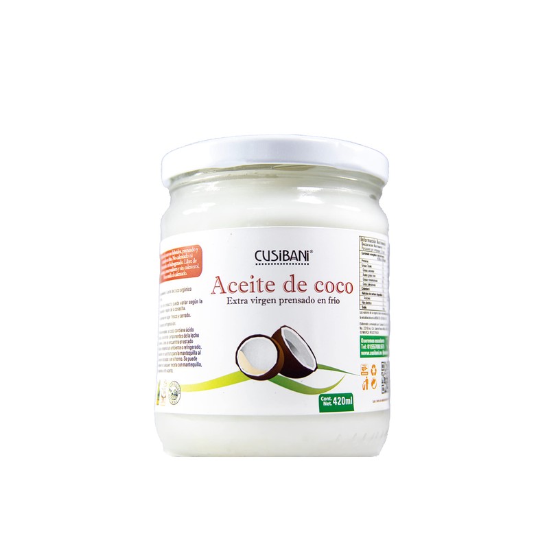 Cusibani | Aceite de coco Extra Virgen, Prensado y Extraído