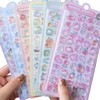 Cute Stickers,6PCS Puffy Stickers with Dog,Kitten,Rabbit,Bear,Bird,Dinosaur