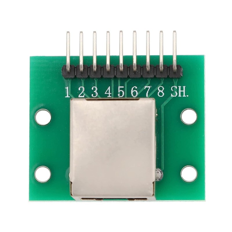 Penglins 5-Pack RJ45 Horizontal Socket Connector Breakout Board with Pin