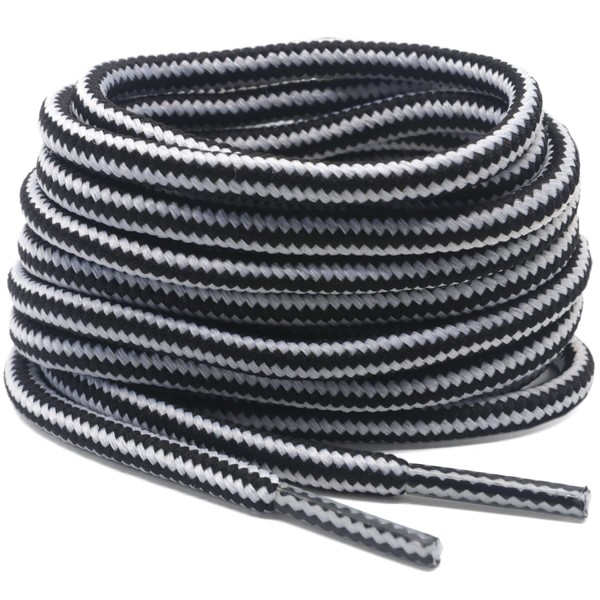DELELE 2 Pair Round Boot Laces Outdoor Hiking Walking Shoelaces