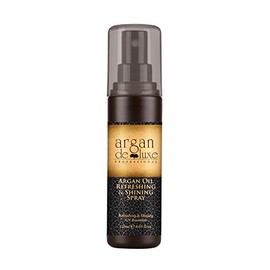 Argan Oil Refreshing & Shine Spray with Static, Frizz, and Split End Control-Thermal Damage Protector For all Hair Types 4fl oz.