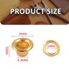Litoexpe 4.5MM Grommets Eyelets 200 Pcs, Self Backing Eyelets for