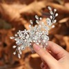 Casdre Crystal Bride Wedding Hair Comb Pearl Bridal Hair Piece