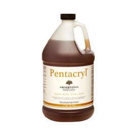 Pentacryl Green Wood Stabilizer 1 Gallon by Preservation Solutions, Prevents Cracking & Shrinking, Ideal for Woodworkers