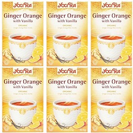 (6 PACK) - Yogi Tea - Ginger Orange with Vanilla Tea | 17 Bag | 6 PACK BUNDLE