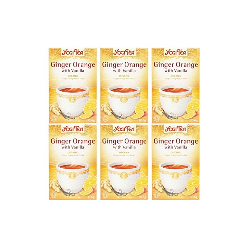 (6 PACK) - Yogi Tea - Ginger Orange with Vanilla