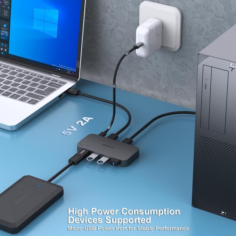 BENFEI 4 Ports USB 3.0 Switch between 2 Computers