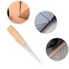 Dorytop Leather Hole Punch Tool Leather Sewing Awl Wood Handle