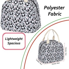 Bolsa de almuerzo para mujeres y niñas, con aislamiento, reutilizable, con asa, ligera, resistente al agua, fiambrera de poliéster, color rosa fresa