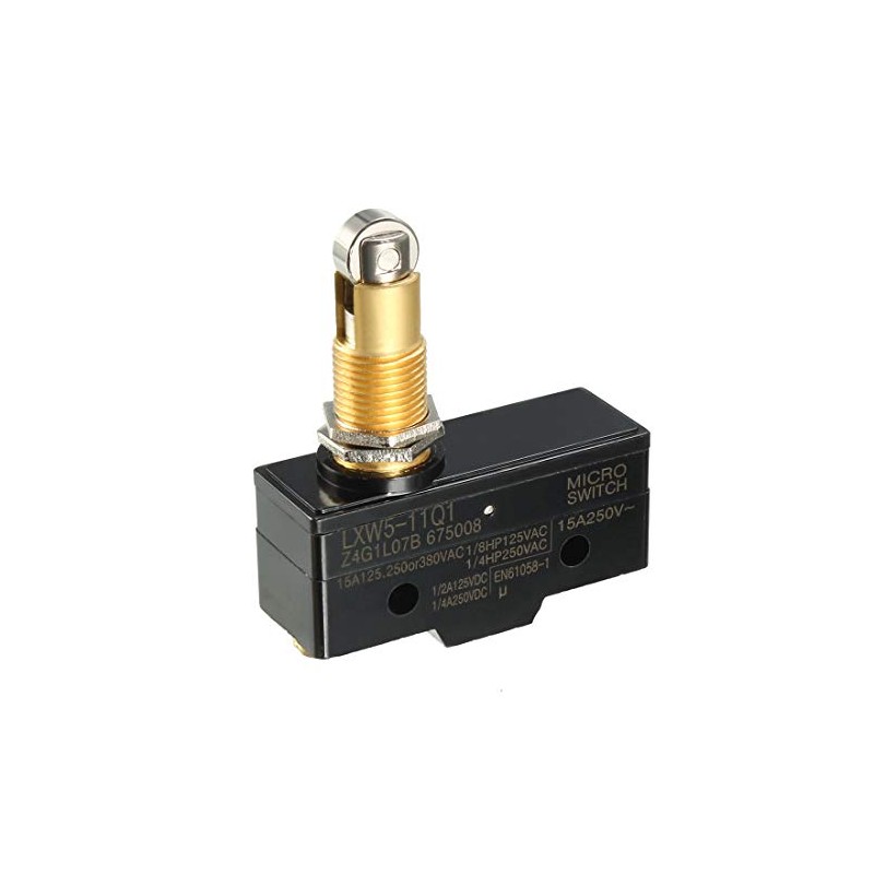 sourcing map LXW5-11Q1 1NO + 1NC Panel Mount Roller Plunger