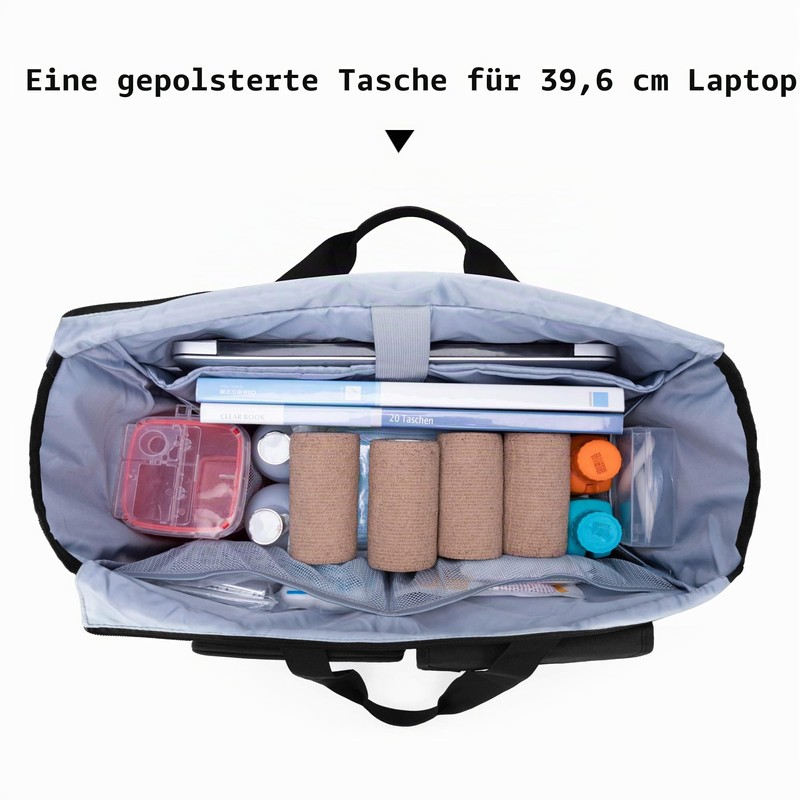 Trunab Nurse Bag with Padded 15.6 Inch Laptop Sleeve