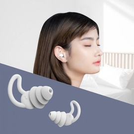 Comfortable Noise-Canceling Sleep Earplugs Plug White