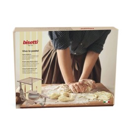 Bisetti 11 Piece Pasta Kit Including: Rolling Pin, Drying Rack, Flour Seive, Gnocchi Board and Pasta Board