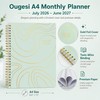 Planner 2026-2027, Weekly & Monthly Academic Planner, A4, Mint Green