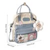 Cute Backpack with Accessories Dual Purpose Backpack Shoulder Bag Large
