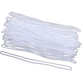 50 Pcs 160mm Clear Plastic Travel Luggage Tag Loops Holder,PVC Name Tag Loop Straps Worm Loops Office Supplies Blank Labeling Tags for Bag Tags,Car Key Tags Labels, Indexes and Stamps(Transparent)