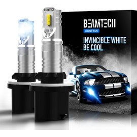 BEAMTECH 880 Led Fog Light Bulb,893 890 899 CSP Chips 6500K Xenon White 800 Lumens Non-polarity,Pack of 2