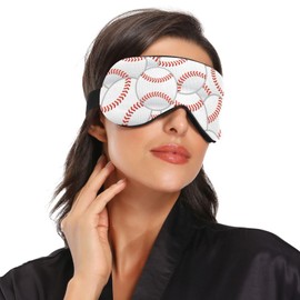 xigua Baseball Sleep Eye Mask Breathable Soft Light Blocking Eye Mask Adjustable Eyeshade Cover for Women Men