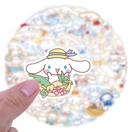 120pcs Cinnamoroll Sticker for Adult, Stickers for Teen Girl, Waterproof Vinyl Sticker for Water Bottle Laptop Phone Party Favors (Yellow)