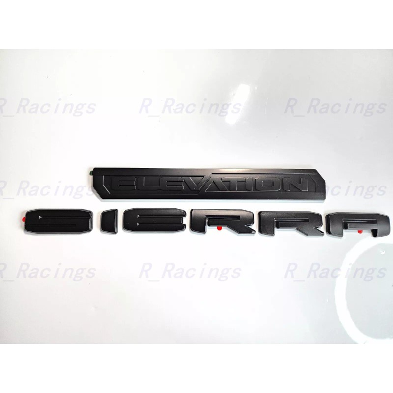 Sierra Overlay Matte black X31 Off Road Sierra Elevation Emblem