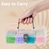 Mauproy Small Bead Organizers with Handle, 24 Pcs Plastic Storage