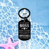 Boss Gifts for Women Men Boss’s Day Keychain Funny Boss