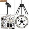 Sigaitwei 18.9'' Farmhouse Drum Chandelier, 5-Light Adjustable Dining Room Light