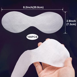 SmallCat 100 Sheets Disposable Non Woven Eye Care, Cotton Facial Eye Covers, DIY Skincare Eye Mask Paper Beauty Sheets for Spa, Skincare, Moisture Retention