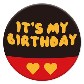 SAVITA Its My Birthday Pin for Boy & Girl, 2.3'' Red Mouse Happy Birthday Badge Button Outfit Shirts Accessories for Cartoon Themed Party Decorations Supplies