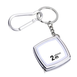 Mini Tape Measure, Retractable Steel Tape, Portable Measuring Tape 2 Metres with Key Chain Climbing Clip for Climbing and Exploring