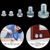 Glass Table Top Bumpers with Stem 5 Size Clear Rubber