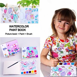 YXOTJHS Paint with Water Books, Watercolor Coloring Books for Kids Ages 4-8, Mess Free Water Painting Book for Toddlers 2-4, Arts and Crafts for Kids 4-6 Girls Boys Gifts