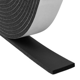 Foam Insulation Tape, 1/2In x 1/16In x 16.4Ft Weather Stripping Door Seal Strip for Doors and Windows,Sliding Door,Sound Proof Soundproofing Door Seal,Weatherstrip,Air Conditioning Seal Strip
