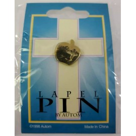 Autom Vintage 1998 AUTOM LAPEL PIN  Gift  NEW!!  Apple with Religious Cross Teacher