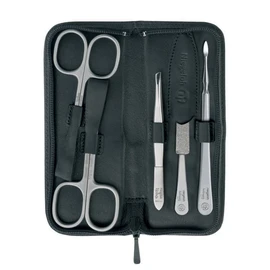 Niegeloh - Nevada Zip NL82868 L 5 Piece Manicure Set in Leather Case
