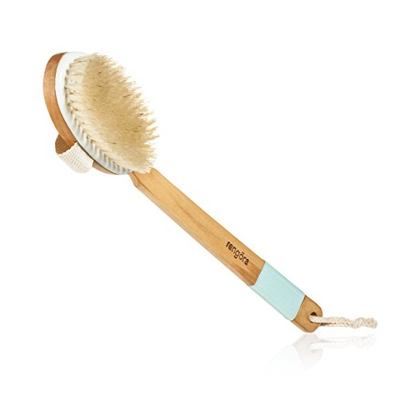Body Brush - Exfoliating Brush for Dry Brushing Skin Care - for Massage, Dry Skin, Removing Dead Skin, Lymphatic Drainage, and Cellulite Treatment. Achieve Healthy Skin Today