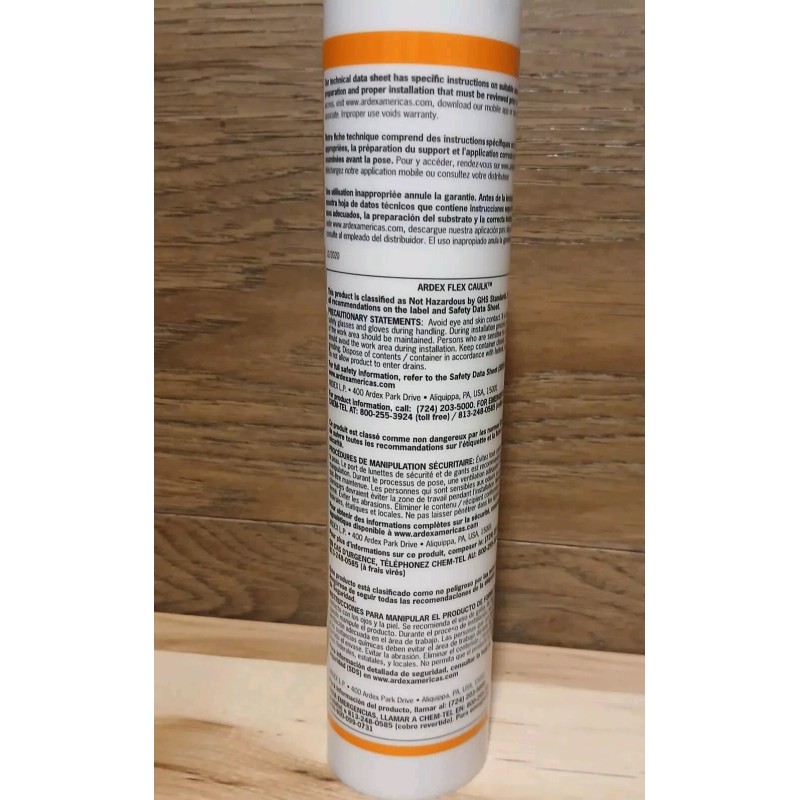 ARDEX FLEX CAULK Siliconized Acrylic COLOR Caulk BRILLIANT WHITE