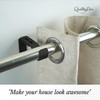 QualityDen Curtain Pole Brackets Adjustable Length of 9 - 12cm