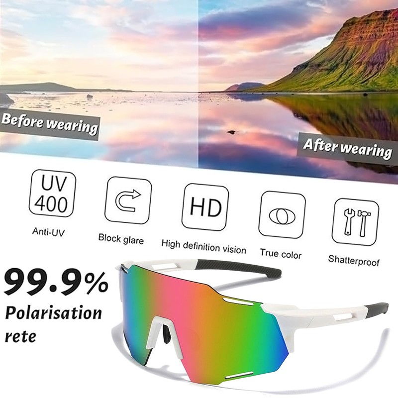 Fast Glasses, Sports Sunglasses, Polarised Cycling Glasses, Sports Glasses for